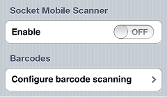 Socket Mobile Barcode Scanner Support